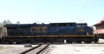 CSX 772 pushes train U341-27 across the diamonds